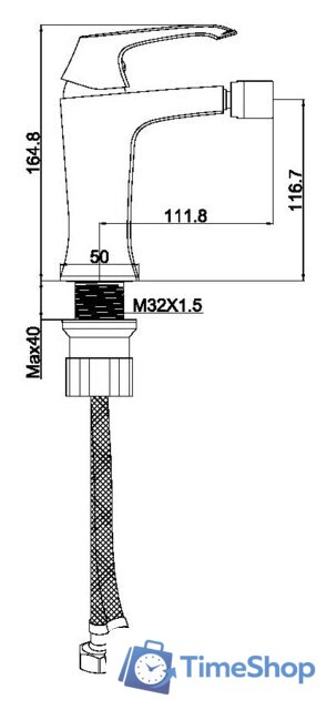 Смеситель Maxonor Pure Life PL5088-16 - Изображение №3 — Интернет-магазин Time-Shop