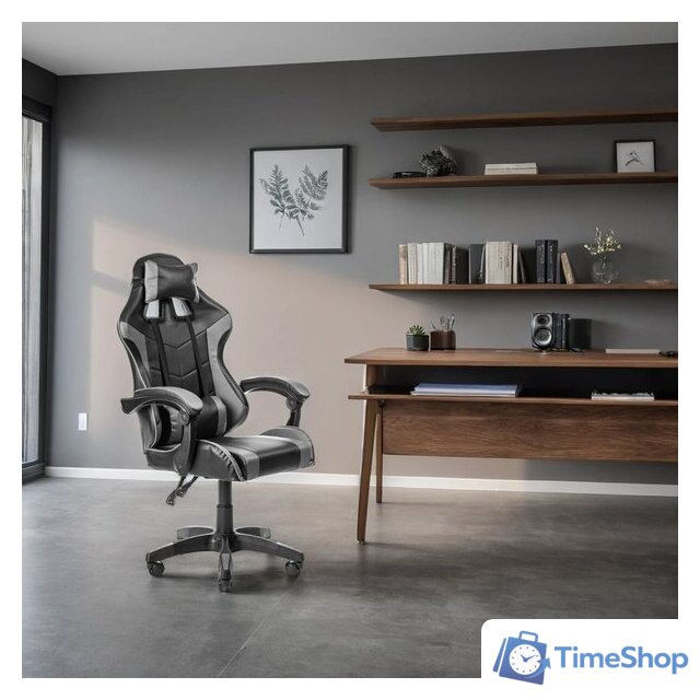 Офисное кресло Mio Tesoro Викинг AF-C5208 (черный/серый) - Изображение №7 — Интернет-магазин Time-Shop