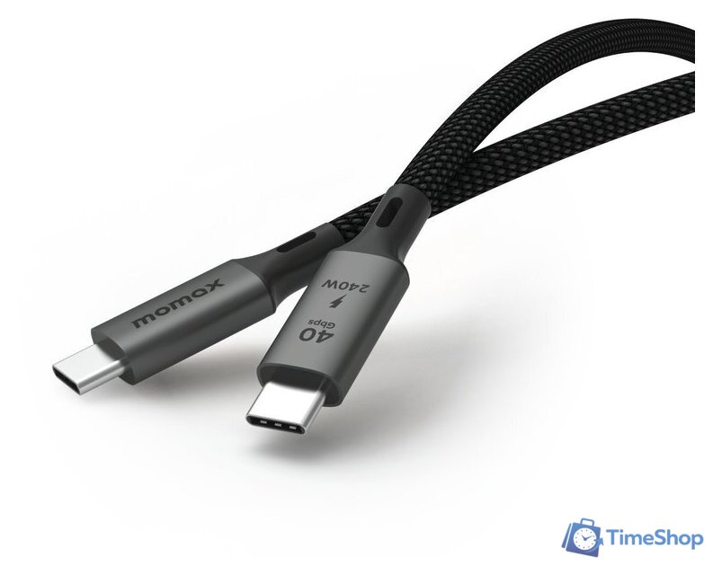 Кабель Momax DC39D USB 3.2 Gen2 Type-C - USB 3.2 Gen1 Type-C (1 м, черный) - Изображение №1 — Интернет-магазин Time-Shop