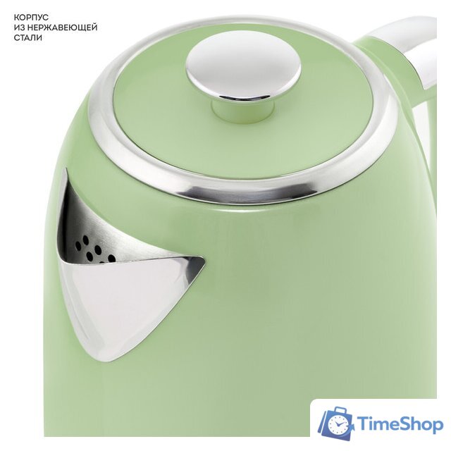 Электрический чайник Galaxy Line GL 0344 (райская олива) - Изображение №6 — Интернет-магазин Time-Shop