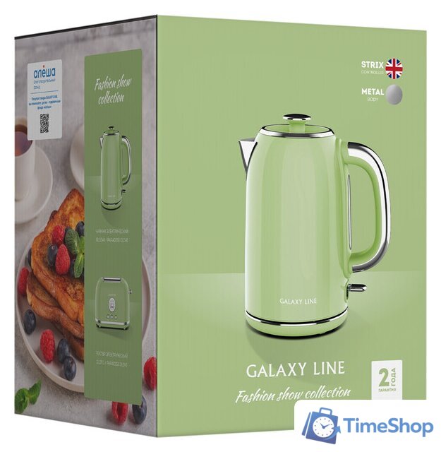 Электрический чайник Galaxy Line GL 0344 (райская олива) - Изображение №3 — Интернет-магазин Time-Shop