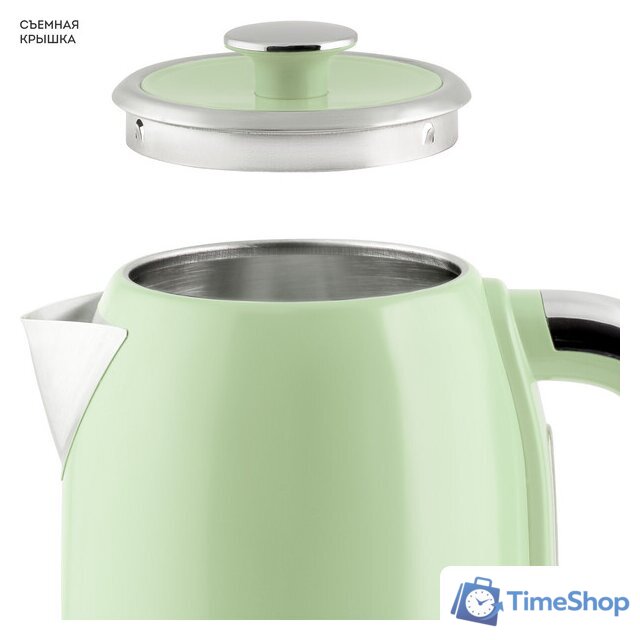 Электрический чайник Galaxy Line GL 0344 (райская олива) - Изображение №4 — Интернет-магазин Time-Shop