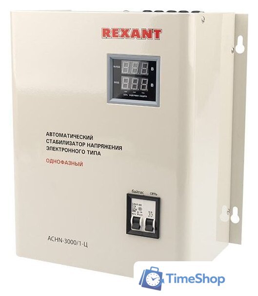 Стабилизатор напряжения Rexant АСНN-3000/1-Ц - Изображение №1 — Интернет-магазин Time-Shop