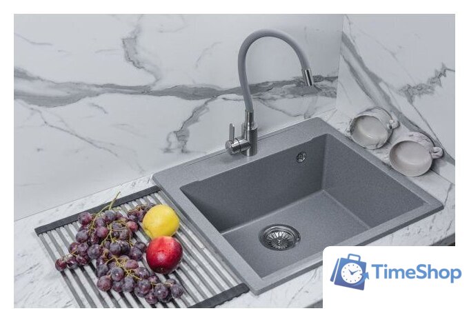 Кухонная мойка AV Engineering Unit AVE550500SLA (серебристый) - Изображение №4 — Интернет-магазин Time-Shop