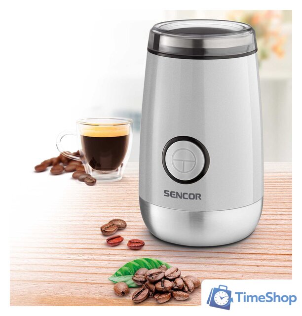 Электрическая кофемолка Sencor SCG 2052WH - Изображение №5 — Интернет-магазин Time-Shop