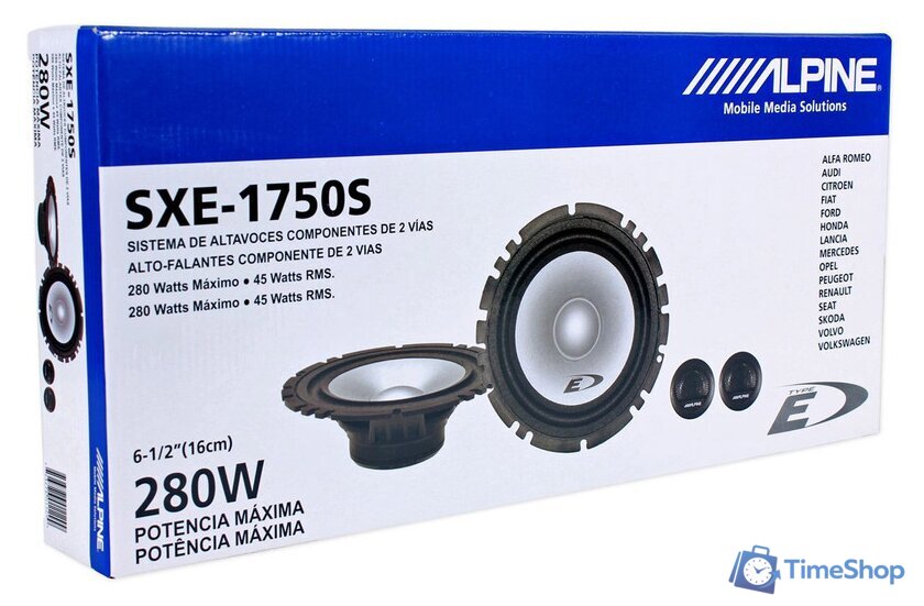 Компонентная АС Alpine SXE-1750S - Изображение №7 — Интернет-магазин Time-Shop