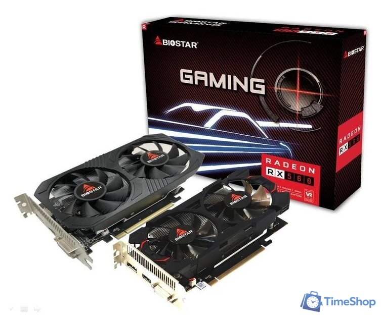 Видеокарта BIOSTAR Radeon RX 560 4GB GDDR5 VA5615RF41 - Изображение №3 — Интернет-магазин Time-Shop