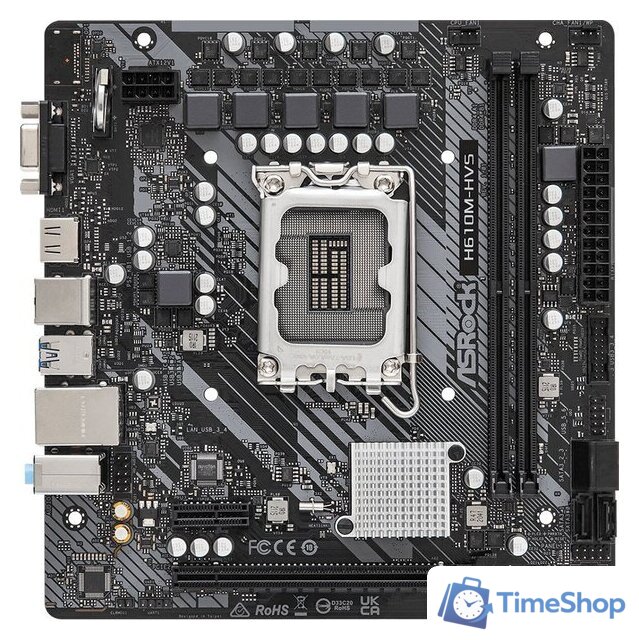 Материнская плата ASRock H610M-HVS - Изображение №1 — Интернет-магазин Time-Shop