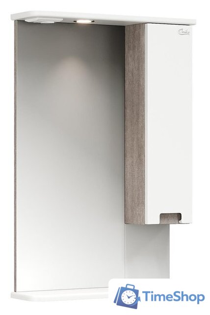 Onika Шкаф с зеркалом Харпер 58.01 205849 R (белый глянцевый) - Изображение №1 — Интернет-магазин Time-Shop