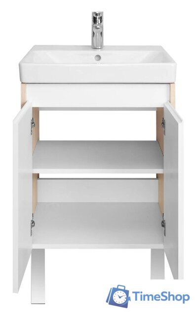  Акватон Тумба под умывальник Сканди Doors 55 1A278801SDB20 (белый/дуб верона) - Изображение №2 — Интернет-магазин Time-Shop