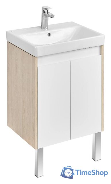  Акватон Тумба под умывальник Сканди Doors 55 1A278801SDB20 (белый/дуб верона) - Изображение №6 — Интернет-магазин Time-Shop