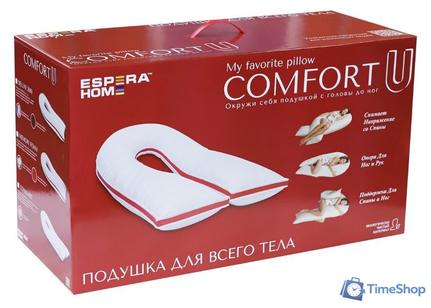 Спальная подушка Espera Home Comfort-u Standart ЕС-2033 - Изображение №3 — Интернет-магазин Time-Shop