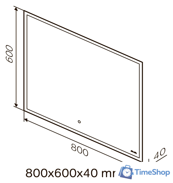  AM.PM Зеркало Spirit 2.0 80 M71AMOX0801SA - Изображение №6 — Интернет-магазин Time-Shop