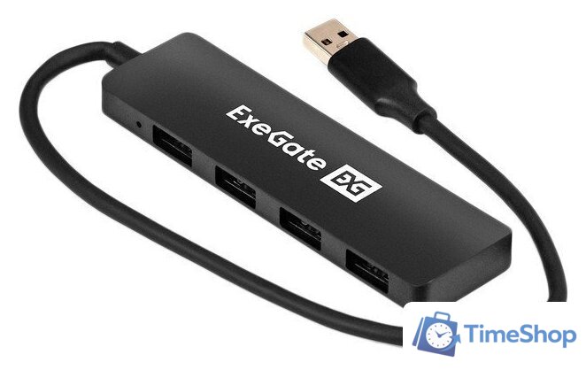 USB-хаб ExeGate DUB-4P/3 EX296928RUS - Изображение №1 — Интернет-магазин Time-Shop