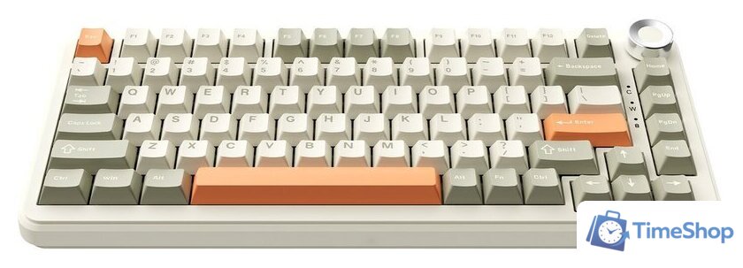 Клавиатура Ajazz AK820 Max Plus (ретро, Ajazz Avocado) - Изображение №2 — Интернет-магазин Time-Shop