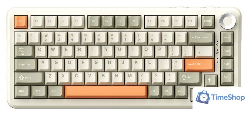 Клавиатура Ajazz AK820 Max Plus (ретро, Ajazz Avocado) - Изображение №1 — Интернет-магазин Time-Shop