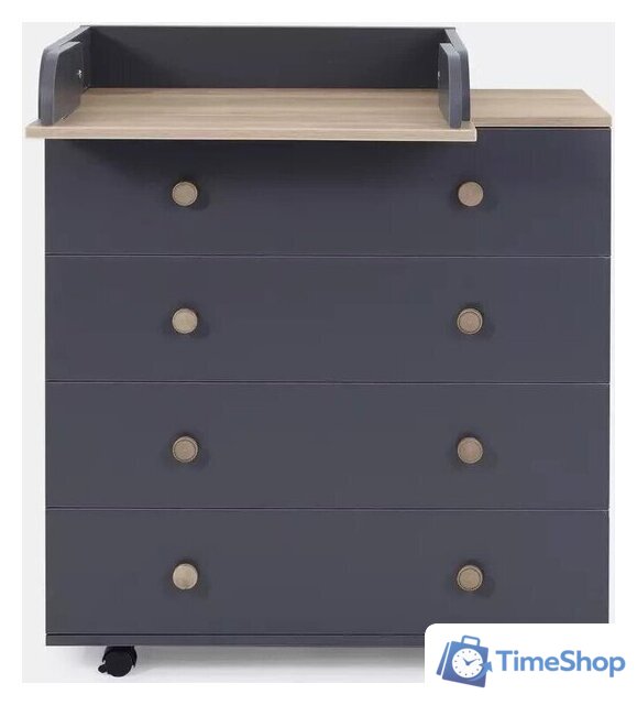 Детский комод Rant Elsa Pro 800/3 (moon grey) - Изображение №3 — Интернет-магазин Time-Shop