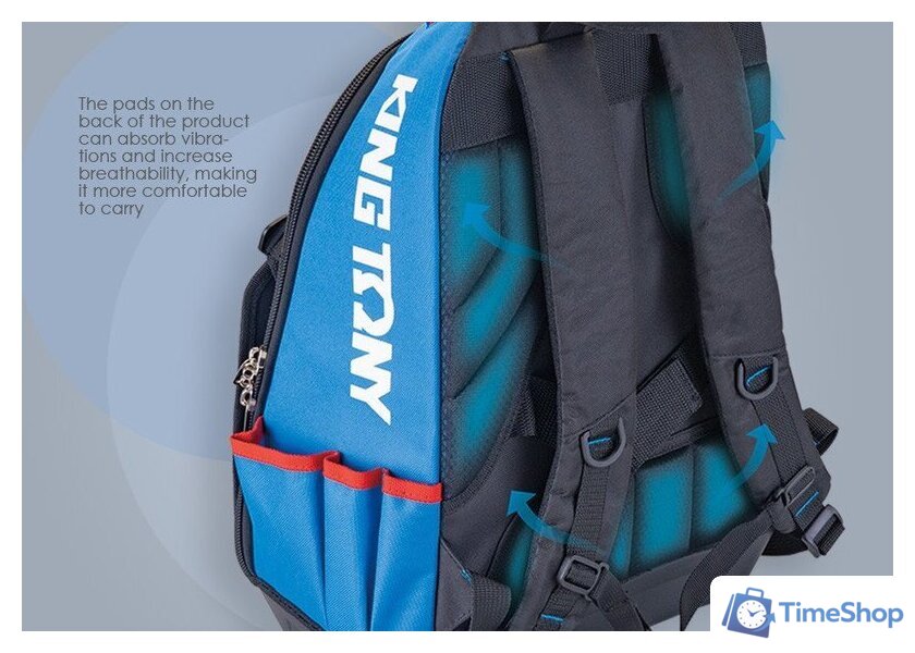 Рюкзак для инструментов King Tony 87723B - Изображение №3 — Интернет-магазин Time-Shop