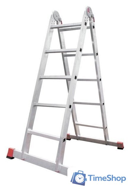 Лестница-трансформер Новая высота NV 331 шарнирная 2x5 ступеней - Изображение №1 — Интернет-магазин Time-Shop