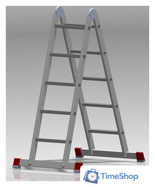 Лестница-трансформер Новая высота NV 331 шарнирная 2x5 ступеней - Изображение №3 — Интернет-магазин Time-Shop