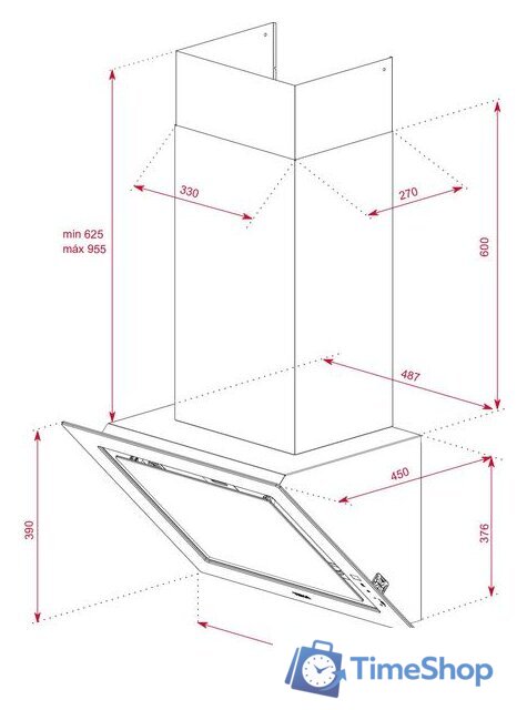 Кухонная вытяжка TEKA DLV 68660 112930026 (кирпич) - Изображение №12 — Интернет-магазин Time-Shop