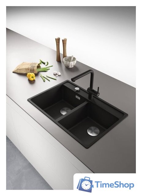 Кухонная мойка Franke Maris MRG 620-35-35 114.0661.782 (матовый черный) - Изображение №2 — Интернет-магазин Time-Shop