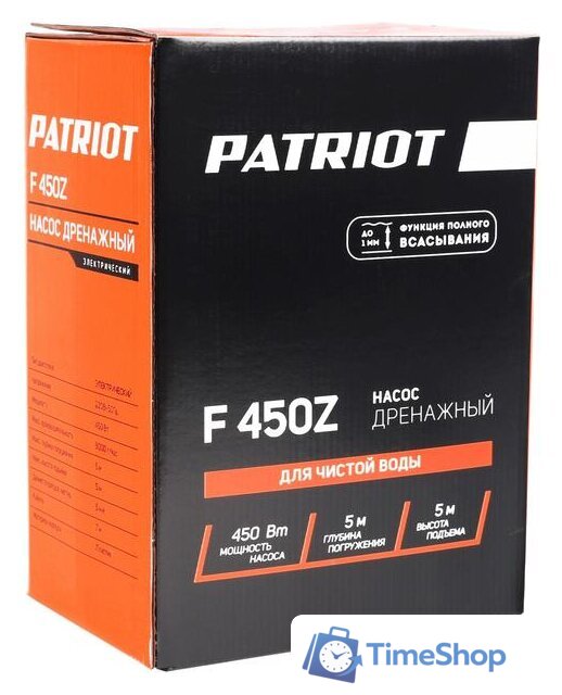 Дренажный насос Patriot F 450 Z - Изображение №8 — Интернет-магазин Time-Shop