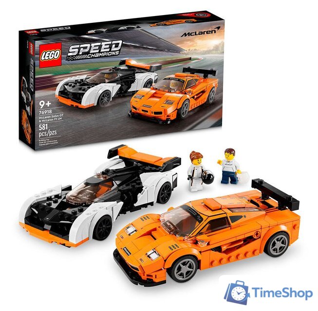 Конструктор LEGO Speed Champions 76918 McLaren Solus GT и McLaren F1 LM - Изображение №11 — Интернет-магазин Time-Shop
