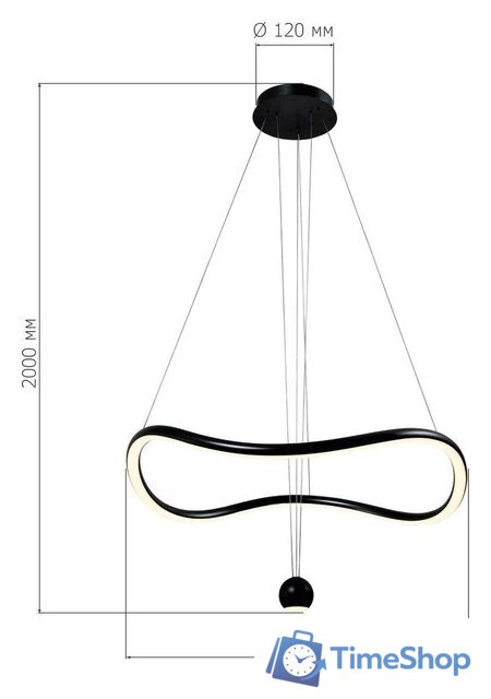 Припотолочная люстра ST Luce SL6209.403.35 - Изображение №3 — Интернет-магазин Time-Shop
