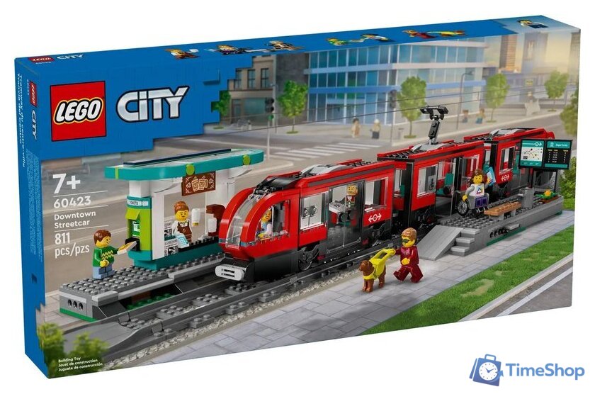 Конструктор LEGO City 60423 Трамвай и станция в центре города - Изображение №1 — Интернет-магазин Time-Shop