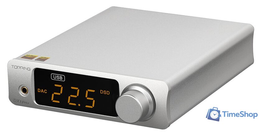Настольный усилитель Topping DX3 Pro+ (серебристый) - Изображение №4 — Интернет-магазин Time-Shop