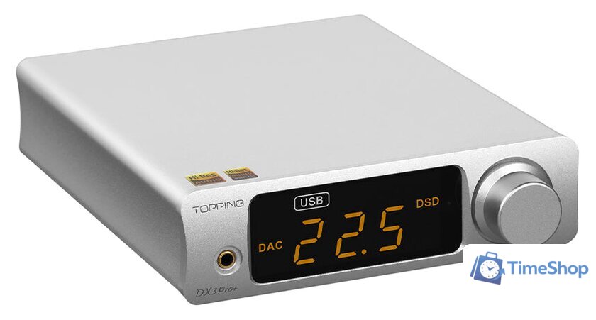 Настольный усилитель Topping DX3 Pro+ (серебристый) - Изображение №3 — Интернет-магазин Time-Shop