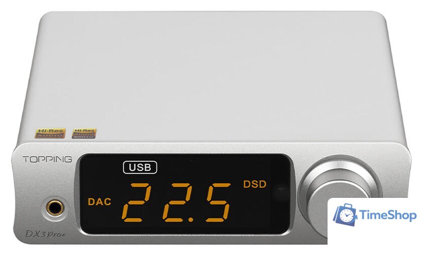 Настольный усилитель Topping DX3 Pro+ (серебристый) - Изображение №1 — Интернет-магазин Time-Shop