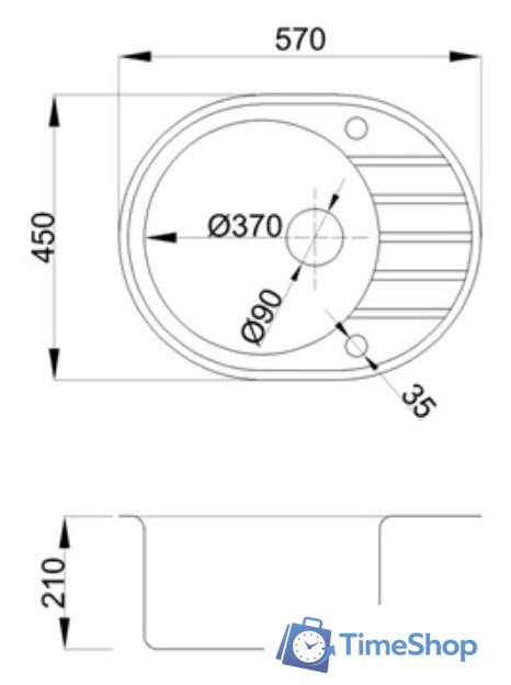 Кухонная мойка БелЭворс New Lux L + смеситель W74004-2 + дозатор L405F (черный) - Изображение №9 — Интернет-магазин Time-Shop