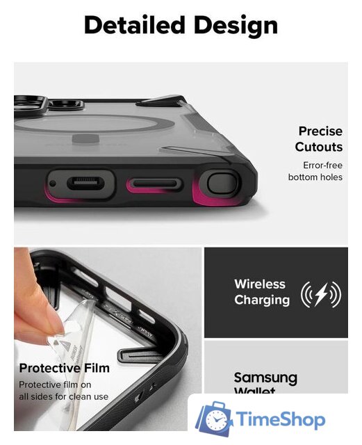 Чехол для телефона Ringke Fusion X Magnetic для Galaxy S25 Ultra Black - Изображение №14 — Интернет-магазин Time-Shop