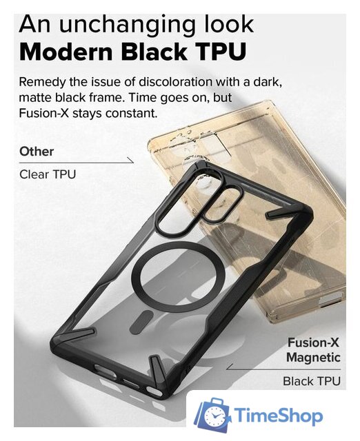 Чехол для телефона Ringke Fusion X Magnetic для Galaxy S25 Ultra Black - Изображение №7 — Интернет-магазин Time-Shop