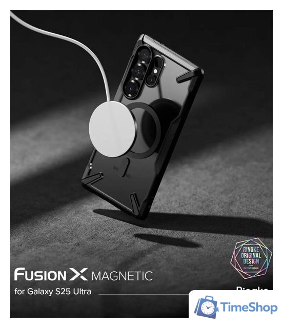 Чехол для телефона Ringke Fusion X Magnetic для Galaxy S25 Ultra Black - Изображение №2 — Интернет-магазин Time-Shop