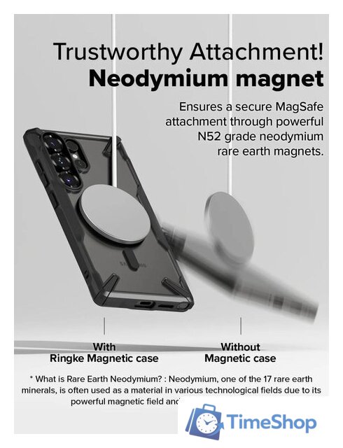 Чехол для телефона Ringke Fusion X Magnetic для Galaxy S25 Ultra Black - Изображение №5 — Интернет-магазин Time-Shop