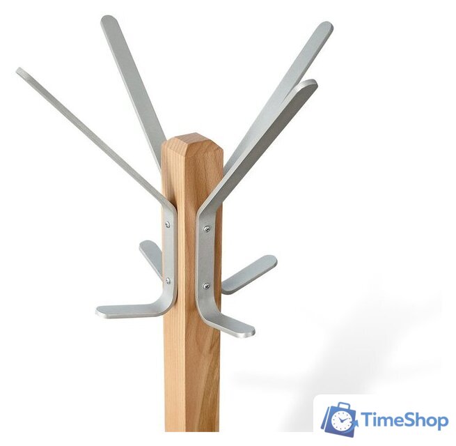 Вешалка для одежды Sheffilton Альберо SHT-CR11 985627 (прозрачный лак/алюминий металлик) - Изображение №2 — Интернет-магазин Time-Shop