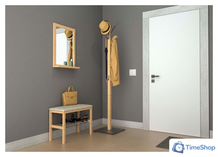 Вешалка для одежды Sheffilton Альберо SHT-CR11 985627 (прозрачный лак/алюминий металлик) - Изображение №7 — Интернет-магазин Time-Shop