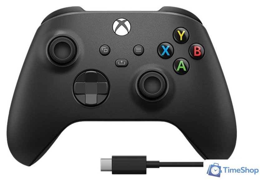 Геймпад Microsoft Xbox + USB-C кабель (черный) - Изображение №1 — Интернет-магазин Time-Shop