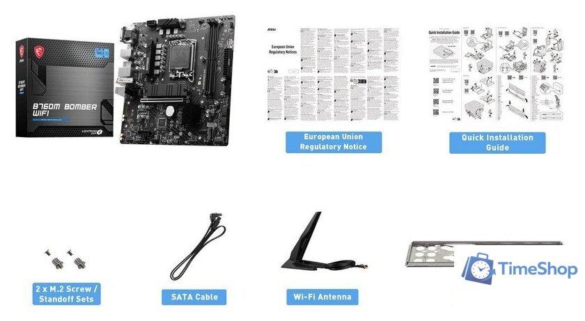 Материнская плата MSI B760M Bomber WiFi - Изображение №6 — Интернет-магазин Time-Shop