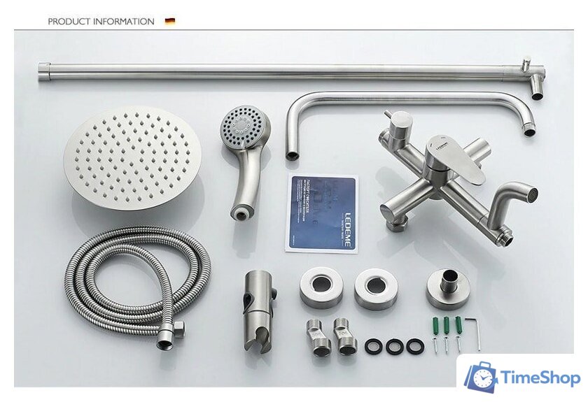 Душевая система  Ledeme L72402 - Изображение №3 — Интернет-магазин Time-Shop