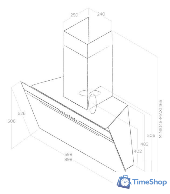 Кухонная вытяжка Elica Majestic No Drip BL/A/90 - Изображение №5 — Интернет-магазин Time-Shop
