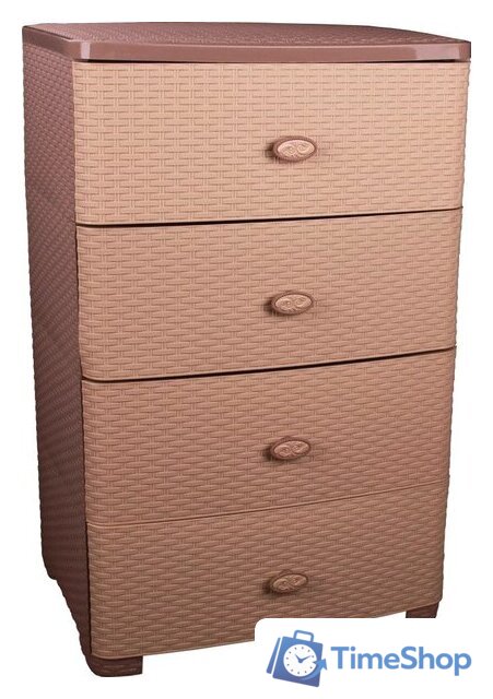 Комод Альтернатива Плетенка (какао) М4061 - Изображение №1 — Интернет-магазин Time-Shop