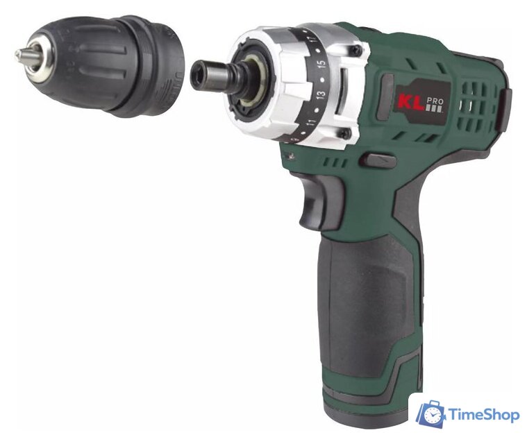 Дрель-шуруповерт KLPRO KLNM1020 (с 2-мя АКБ, кейс) - Изображение №2 — Интернет-магазин Time-Shop