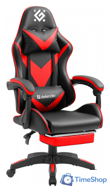 Игровое (геймерское) кресло Defender Minion (черный/красный) - Изображение №1 — Интернет-магазин Time-Shop