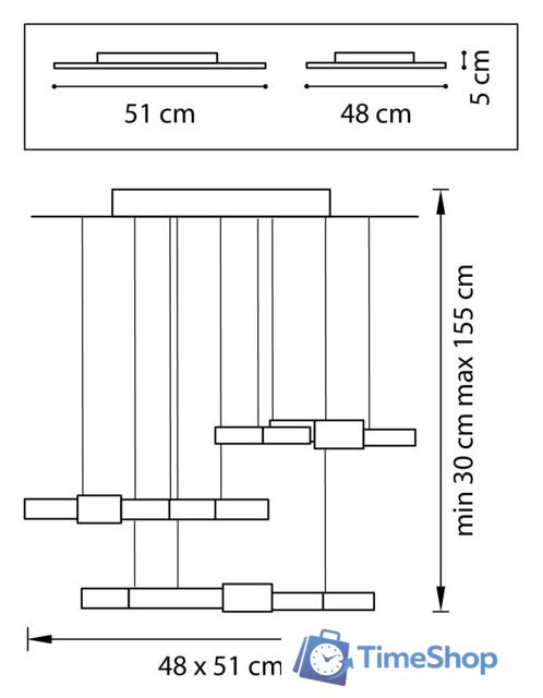 Подвесная люстра Lightstar Favo 750222 - Изображение №6 — Интернет-магазин Time-Shop