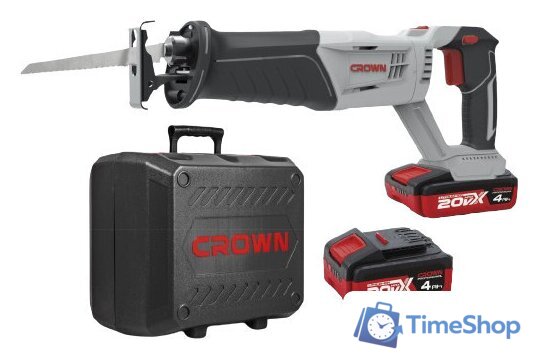 Сабельная пила Crown CT25007HX-4 BMC (с 2-мя АКБ, кейс) - Изображение №1 — Интернет-магазин Time-Shop