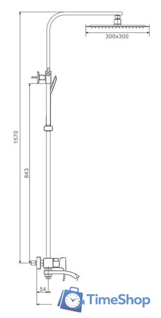 Душевая система  Gappo G2407-11 - Изображение №2 — Интернет-магазин Time-Shop